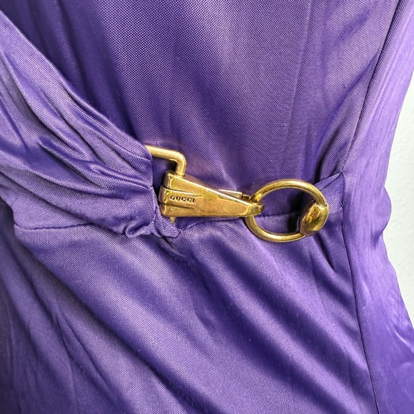 Gucci Plum Purple Tank top with Gucci Gold hardware -cp - Picture 7 of 10